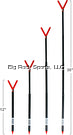 EXTENDABLE STICK ROD HOLDER 12IN - 30IN