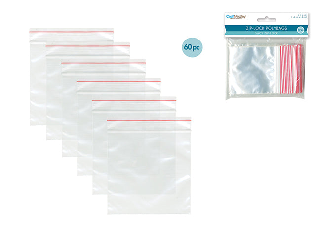ZIPPER SEAL POLYBAGS 3"X3"