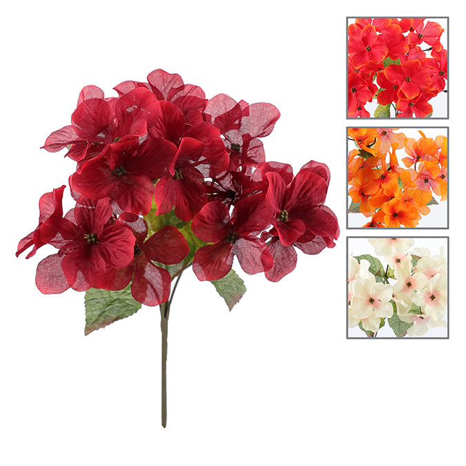 HYDRANGEA BUSH -14" AVAILABE IN ASSORTED COLORS