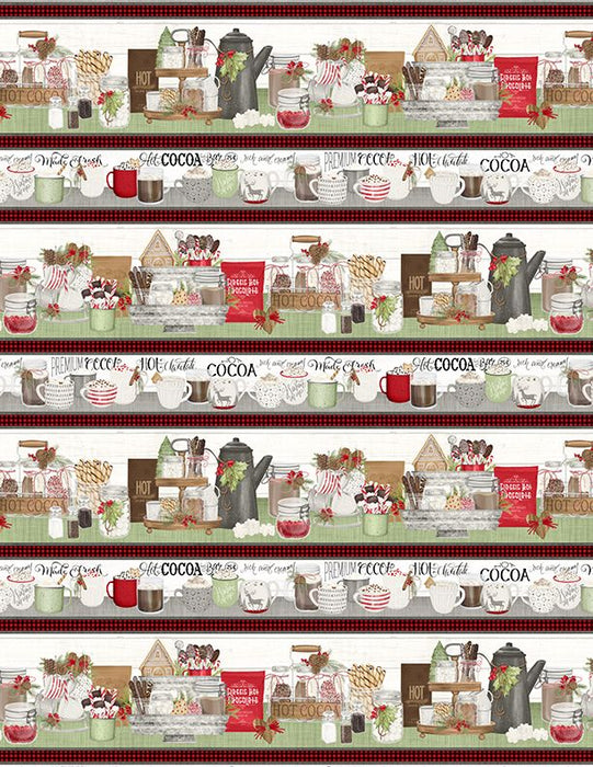 100% COTTON FABRIC  - HOT COCOA BAR