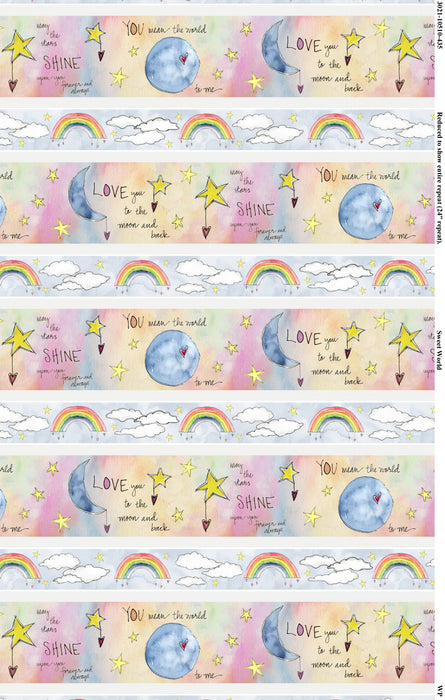 100% COTTON FABRIC - SWEET WORLD