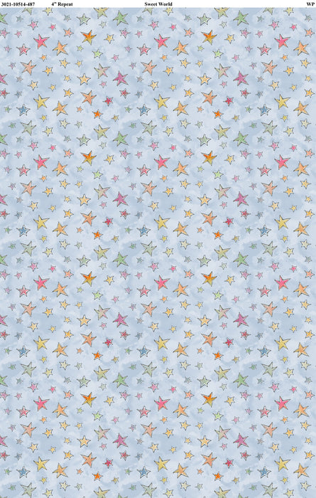 100% COTTON FABRIC - SWEET WORLD