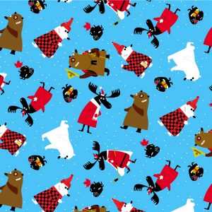 100% COTTON FABRIC - CANADIAN CAPERS