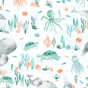 100% COTTON FABRIC - WHALEY LOVED