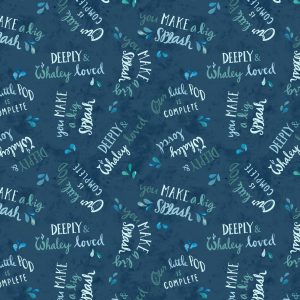 100% COTTON FABRIC - WHALEY LOVED