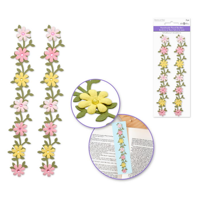 HANDMADE FLORAL BORDER 2PC