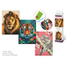 Collection of diamond art kits featuring animals on a white background