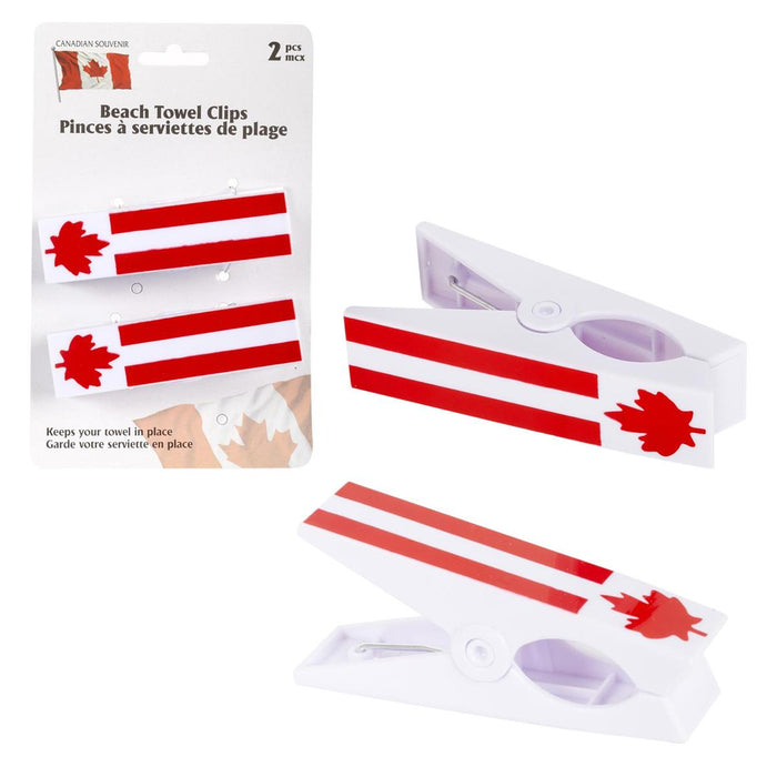 CANADA 2PC BEACH TOWEL CLIP