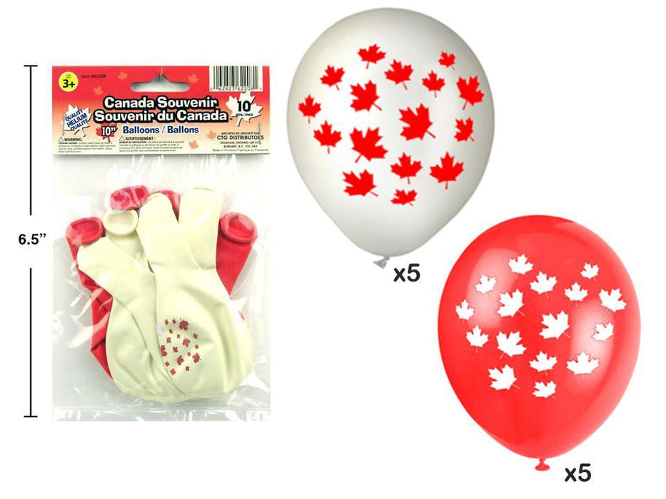 CANADA 10PCS BALLOONS 9''
