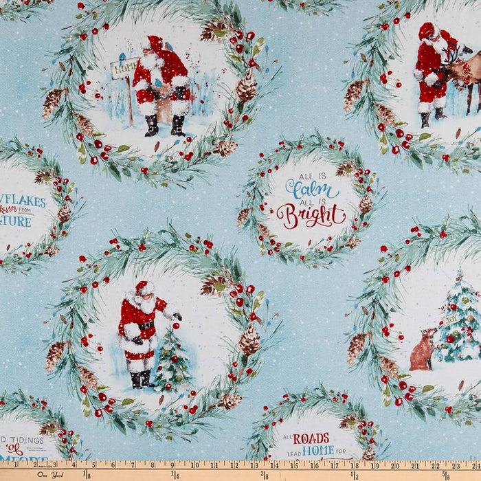 100% COTTON FABRIC  - A MAGICAL CHRSITMAS