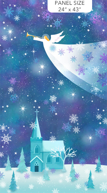 100% COTTON FABRIC - ANGELS ON HIGH