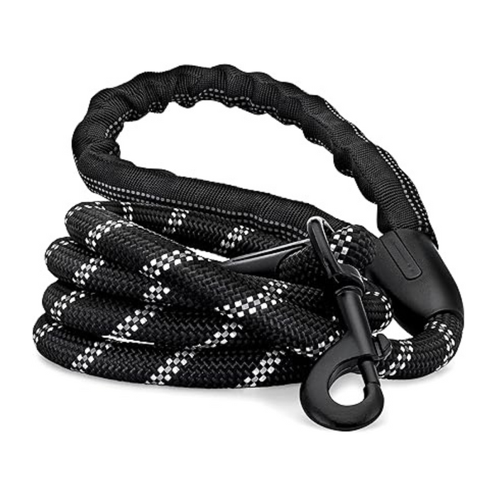 RUCAL PETS BLACK DOG LEASH 6FT