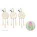 Three dreamcatchers with feathers on a white background, one inset showing a close-up of a dreamcatcher design.
