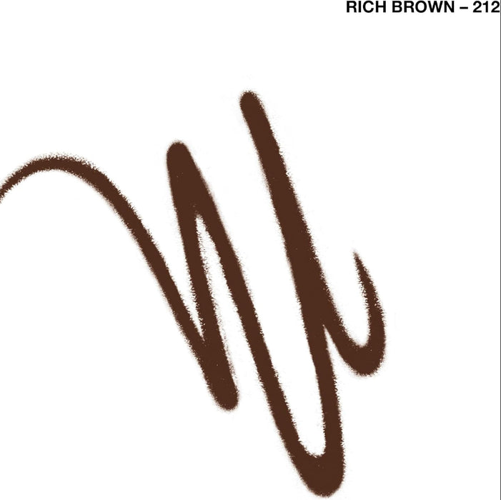 Brown color swatch with shade name 'Rich Brown - 212' on a white background