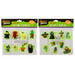 Two packages of Ghostly Ghouls Halloween gel collants, featuring various colorful ghost and pumpkin-themed designs on a white background.