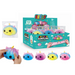 A retail display box and individual packaging of Crazy Unicorn Dimpling squishy toys, with several colorful pastel unicorn dimples shown in front on a white background.