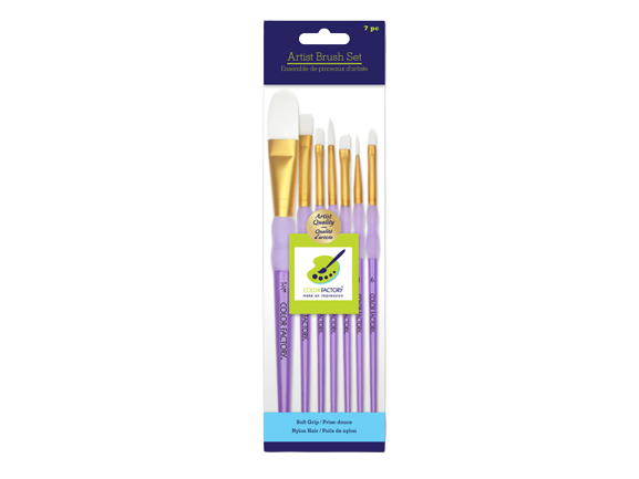 NYLON HAIR SHIMMER SERIES- SOFT GRIP - PLASTIC HANDLE