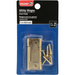 Bulldog Hardware utility hinges in packaging with screws on a white background