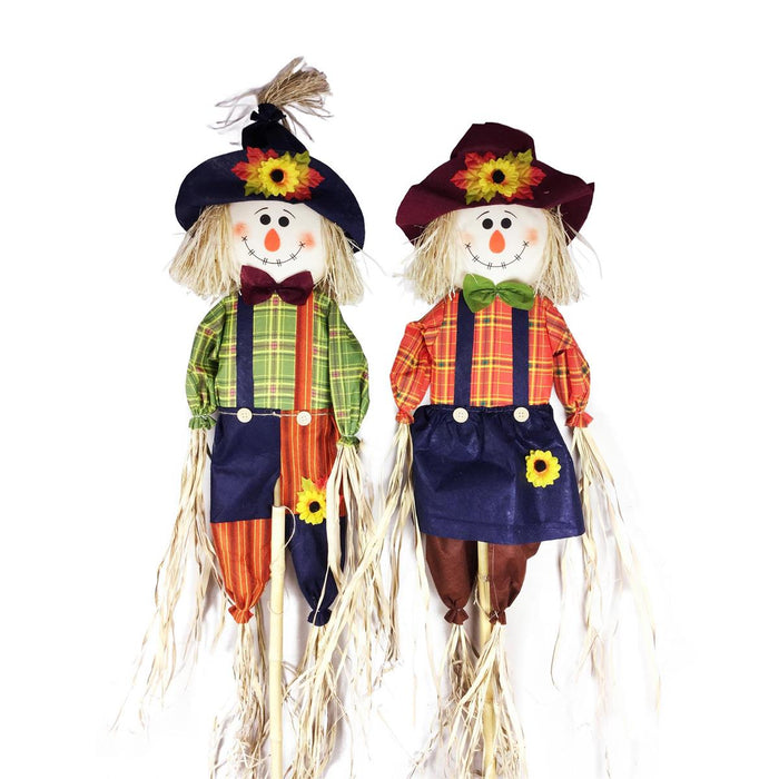 HARVEST SCARECROW  W/BAMBOO STAKE