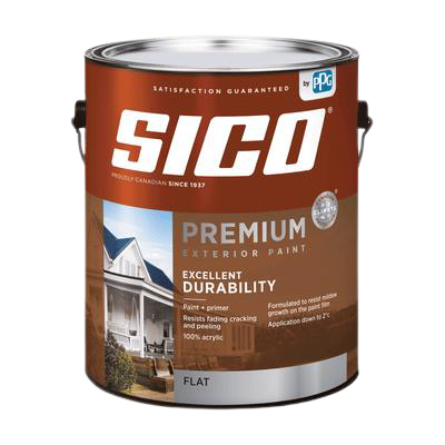 811-503 GALLON NEUTRAL BASE EXTERIOR PAINT AND PRIMER FLAT FINISH SICO.