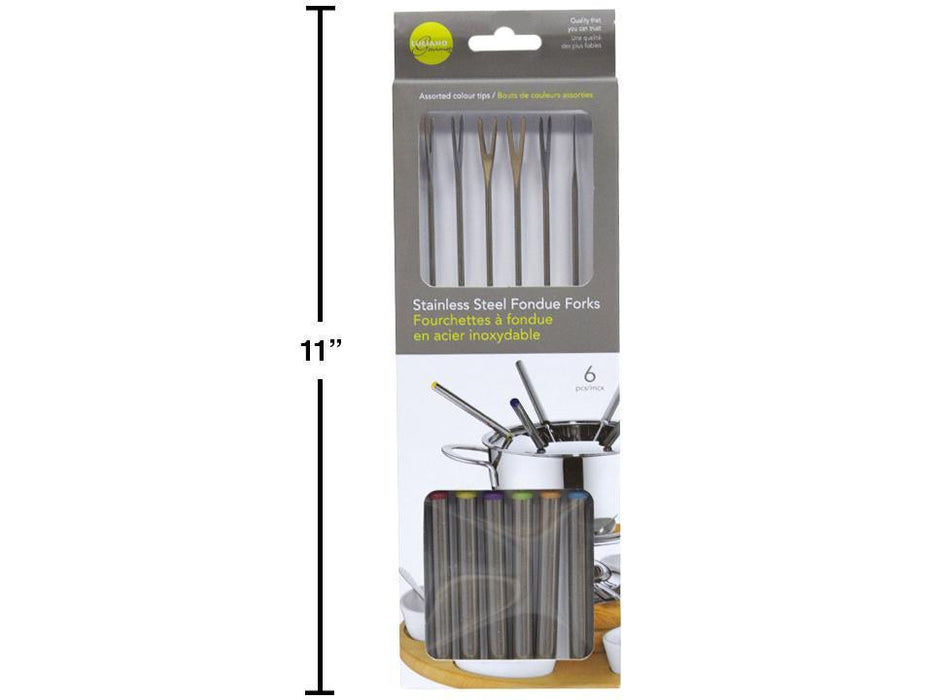 6 PC FONDUE FORKS, STAINLESS