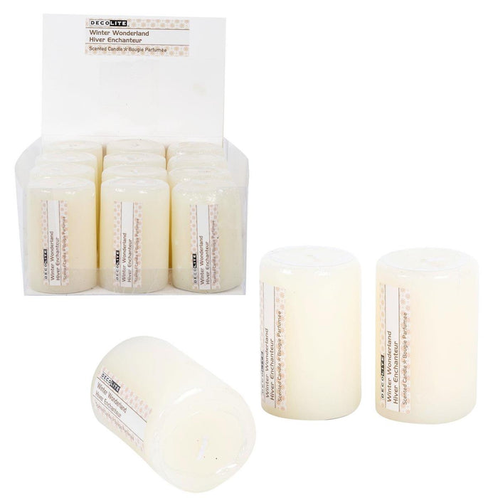 WINTER WONDERLAND 3IN SMALL PILLAR