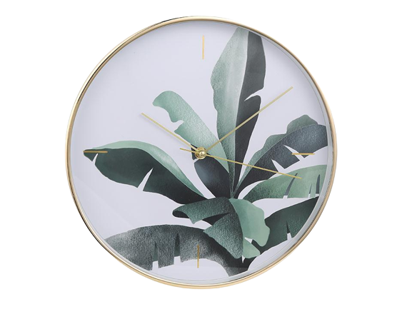 HAYS BANANA LEAF WALL CLOCK - 12''