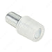 White plastic fitting with metal component on a white background
