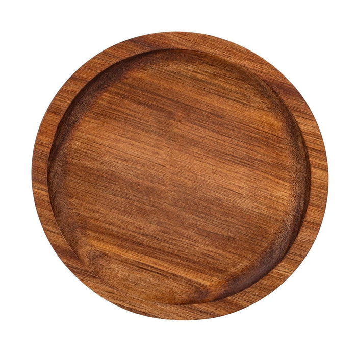 GOURMET ACACIA WOOD SERVING TRAY 13CM DIA.X1.5CM