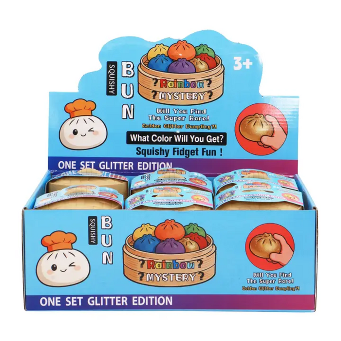 Display box of Hasbro Bun Rainbow Mystery toy with colorful packaging