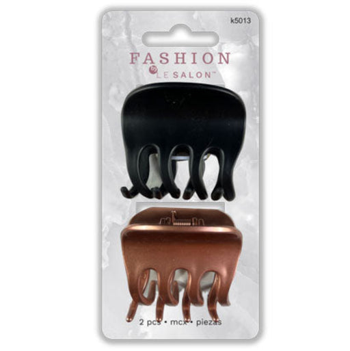 Packaged set of black and bronze hair combs with 'Fashion Le Salon' branding.