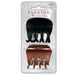 Packaged set of black and bronze hair combs with 'Fashion Le Salon' branding.