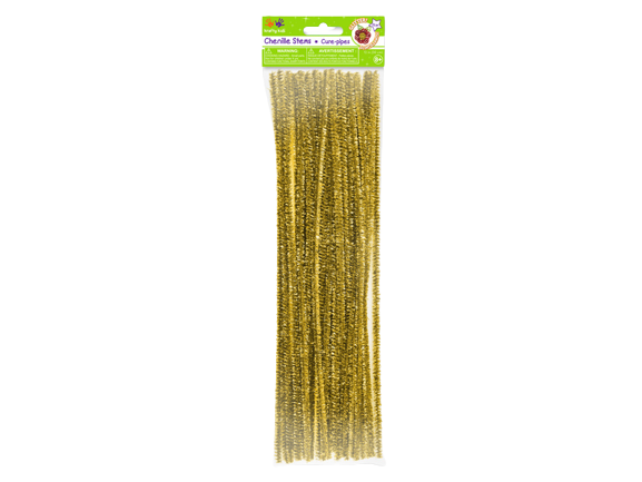 GLITTER CHENILLE STEMS 35PK