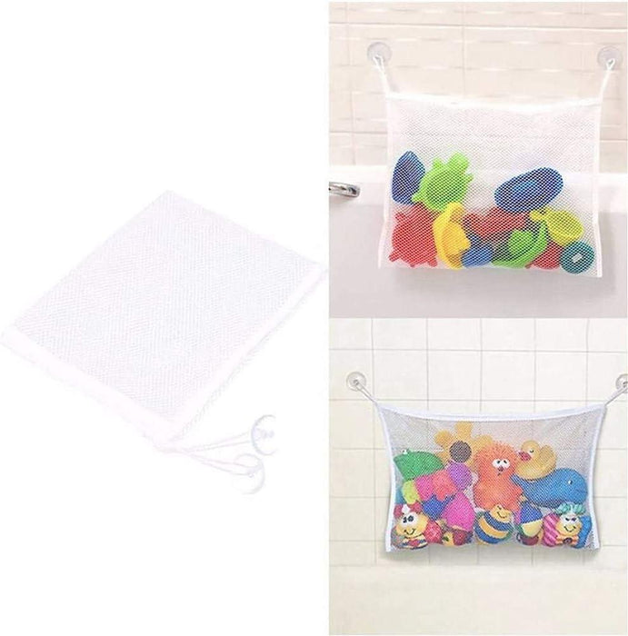 BATH TOY STORAGE NET WHITE 44X34X13CM