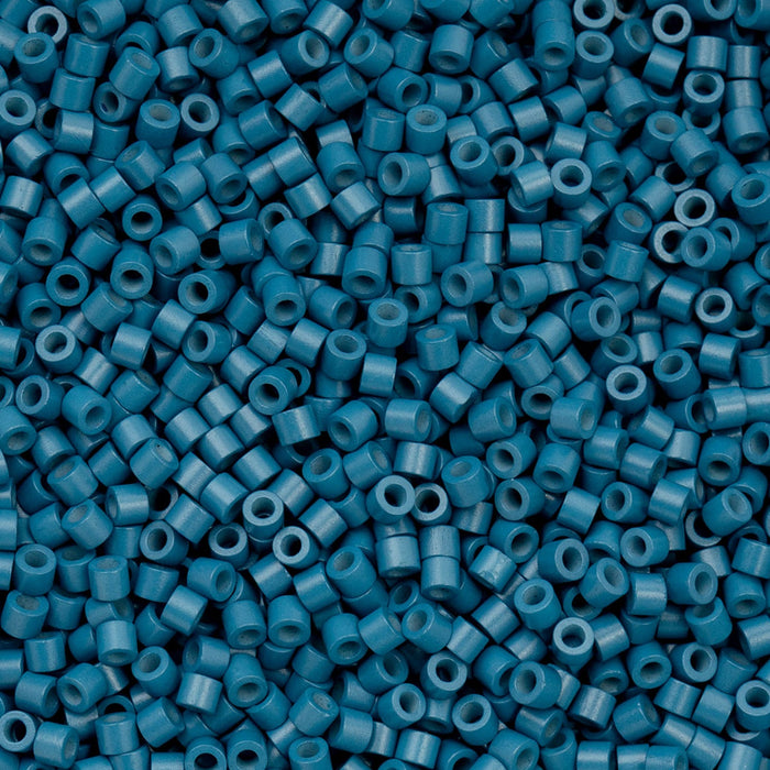 Close-up of blue beads stacked together