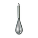 Metal whisk on a white background