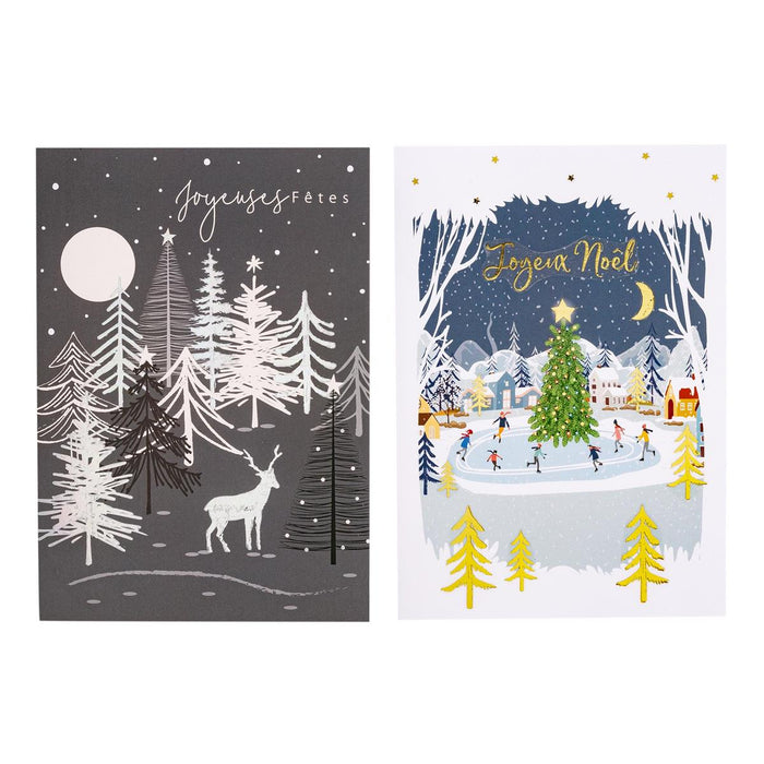 ASSORTED FRENCH CHRISTMAS CARDS