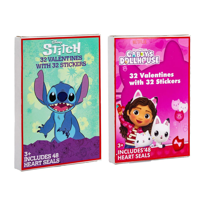 DELUXE LICENSED VALENTINES WITH STICKERS