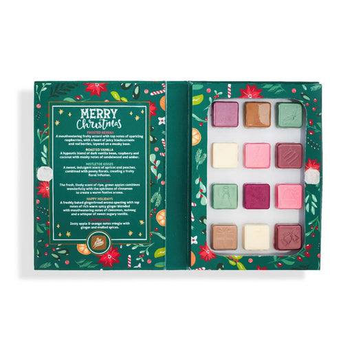 Eax melt advent calendar with festive design on a white background
