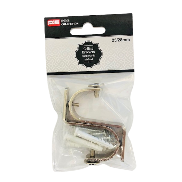 CEILING ROD BRACKETS 25/28MM 2PC