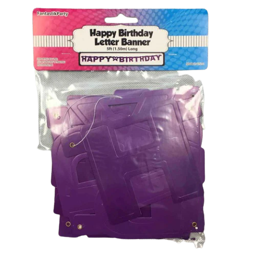 HAPPY BIRTHDAY BANNER 5FTX4.25"