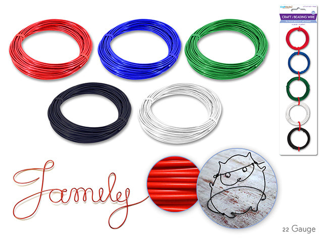 22G BRIGHTS BEADING WIRE 5 PK