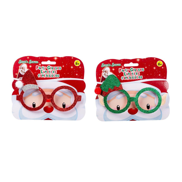 CHRISTMAS GLITTER GLASSES