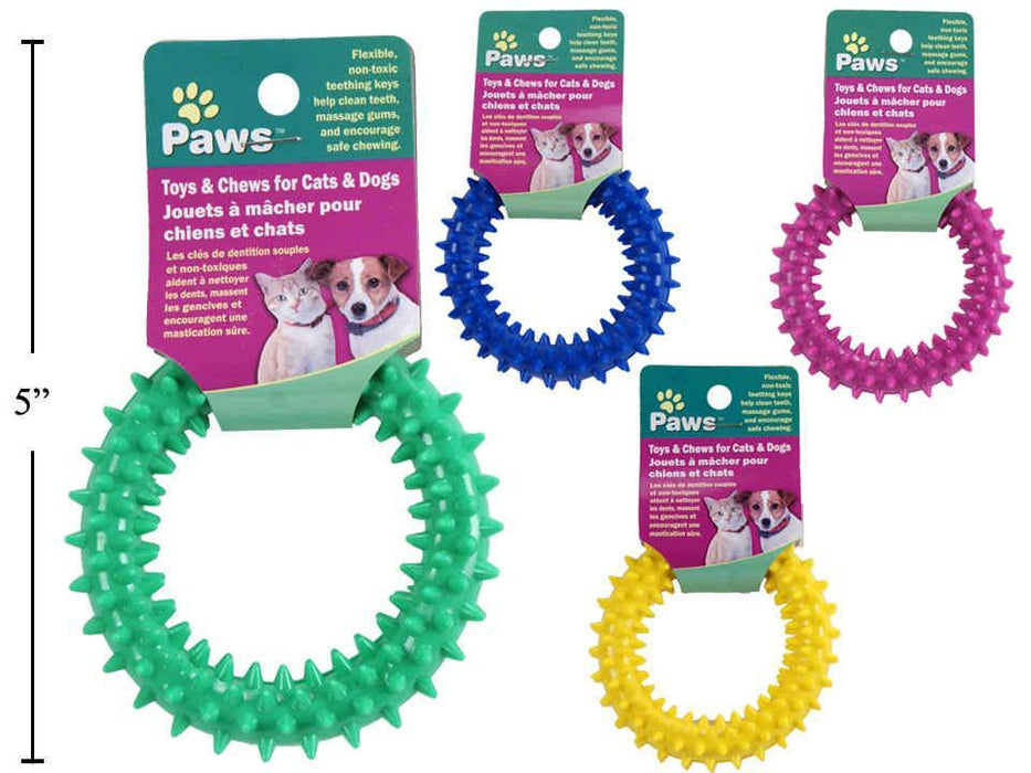 PAWS, PVC PET TEETH CLEANER, 9 CM DIA,