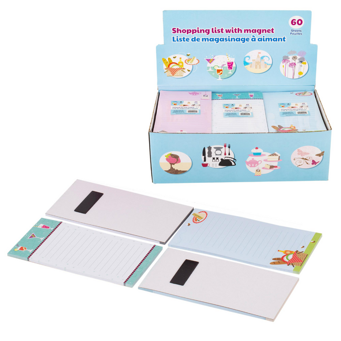 SHOPPING LIST WITH MAGNET - 60SHEETS