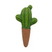 Cactus-shaped carrot on a white background
