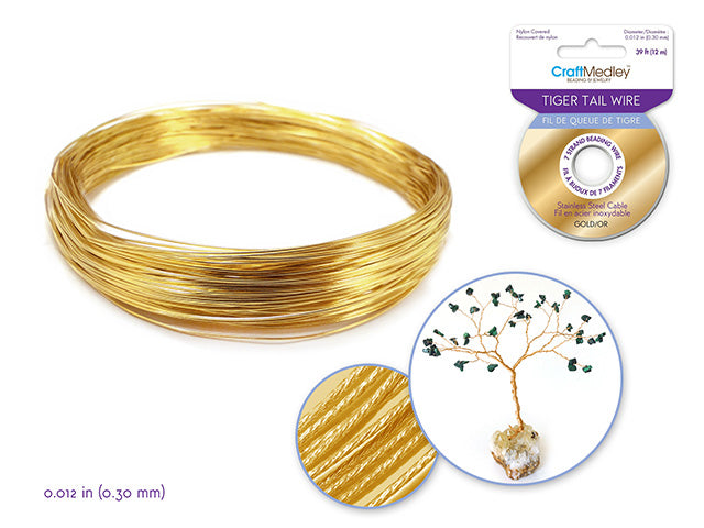 TIGER TAIL WIRE - GOLD