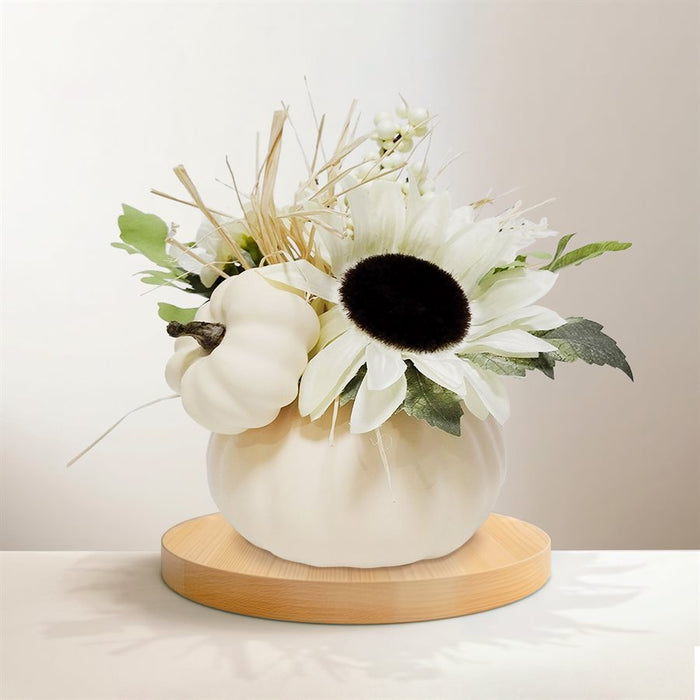HARVEST PUMPKIN FLOWER ARRANGEMENT
