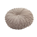 Round textured pillow on a white background