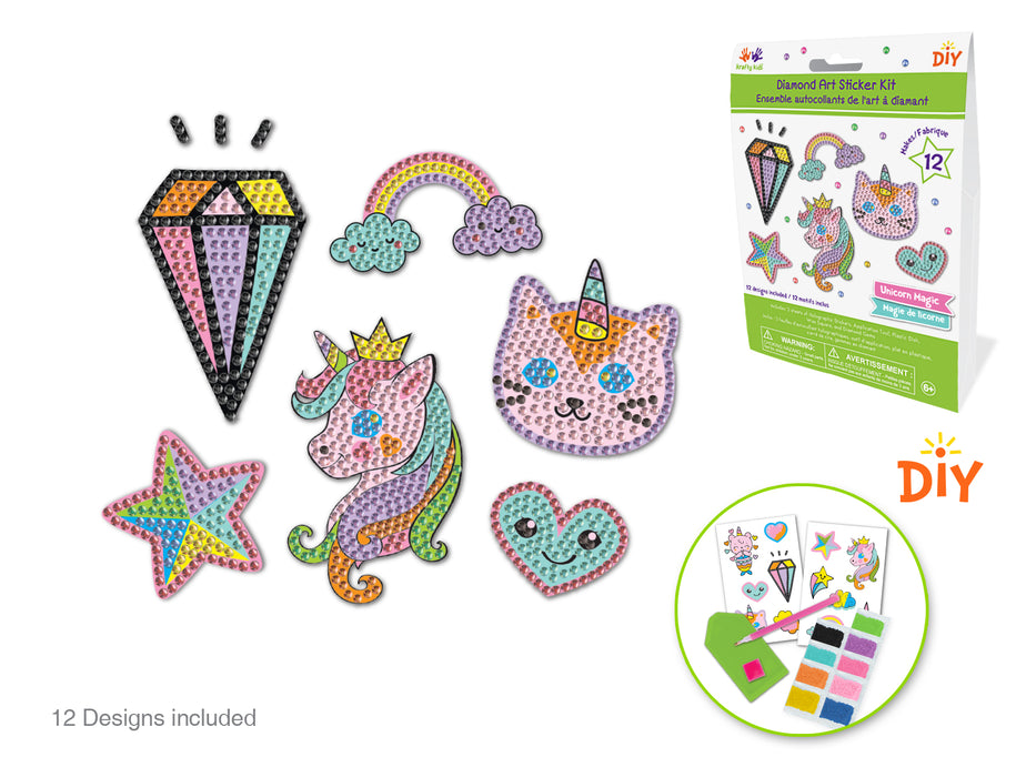 KRAFTY KIDS DIAMOND PAINTING DIY STICKER KIT